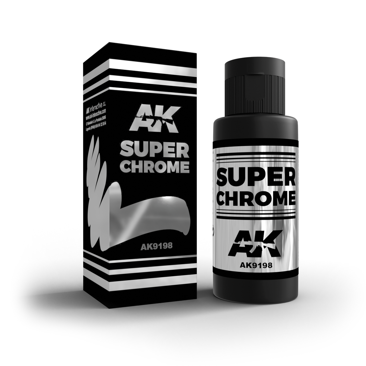 AK Interactive Super Chrome 60ml Bottle AKI9198