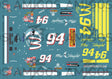 3 Amigos Decals #94 Mac Tonight 1997 Thunderbird 1/24 NEON Yellow Decal Set - 1