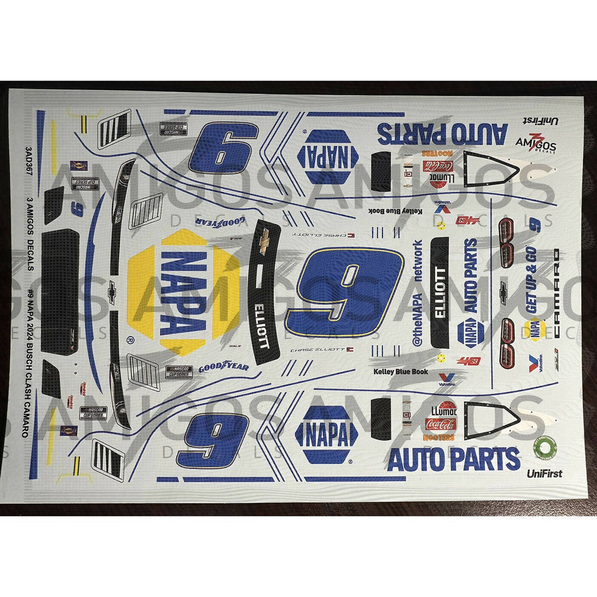 3 Amigos Decals #9 NAPA 2024 BUSCH CLASH Decal Set 1:24