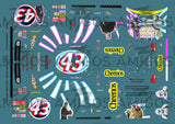 3 Amigos Decals #43 EPISODE 2 2002 DODGE INTREPID 1:24 DECAL SET