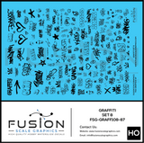 HO Scale Graffiti Decal Set 8