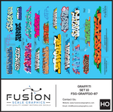 HO Scale Graffiti Decal Set 10