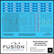 N Scale Metra Nippon Sharyo Bilevel Passenger Car Decal Set