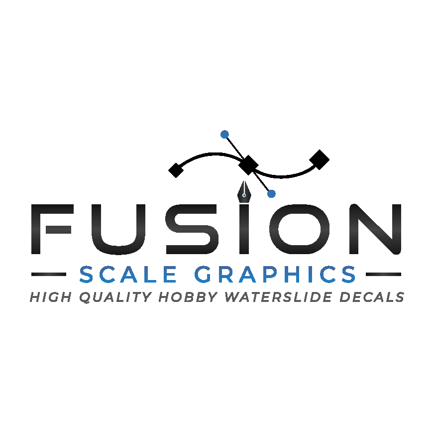 Fusion Scale Graphics Custom Waterslide Decal Printing A4 Full Sheet