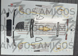 3 Amigos Decals GARAGE 56 LEMANS CAMARO TEST CAR Decal Set 1:24