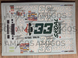 3 Amigos Decals #33 Skoal Bandit 1994 Lumina 1:24 Decal Set - 2