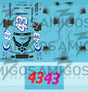 3 Amigos Decals #43 AIR FORCE SPECIAL WARFARE 1/24 Scale NEON Decal Set - 1