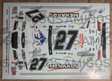 3 Amigos Decals #27 Peak Mendards 2017 Chevy SS 1:24 Decal Set - 2