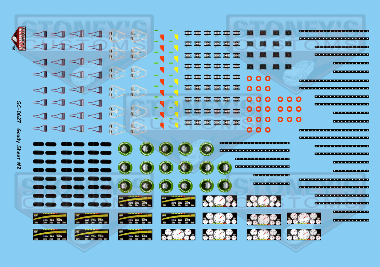 Stoney's Customs Goody Sheet #2 1:24 Decal Set