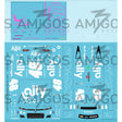 3 Amigos Decals #48 BATS AND LIGHTNING DANNY KOKER DESIGN 2022 CAMARO 1/24 NEON Decal Set - 1