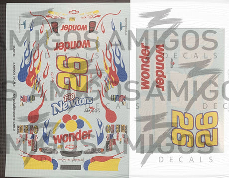 3 Amigos Decals #26 WONDER Monte Carlo 1:24 Decal Set - 2