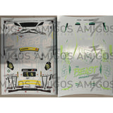 3 Amigos Decals #45 THE BEAST UNLEASHED 2023 CAMRY (MARTINSVILLE PLAYOFFS) Decal Set 1:24