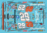 3 Amigos Decals #29 GOODWRENCH MONTE CARLO (2005 DAYTONA 500) Decal Set 1:24