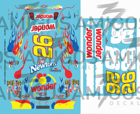 3 Amigos Decals #26 WONDER Monte Carlo 1:24 Decal Set - 1