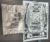 3 Amigos Decals #99 COCA COLA ZERO SUGAR 2024 CAMARO WITH CHROME FOIL Decal Set 1:24