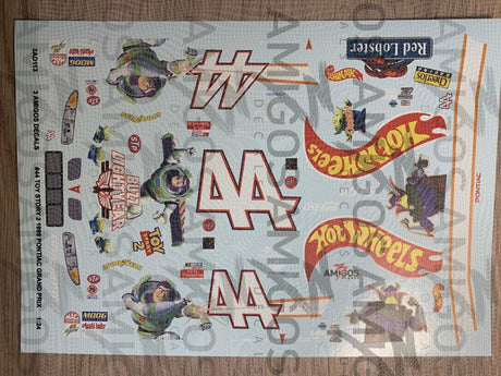 3 Amigos Decals #44 Toy Story 2 1999 Pontiac Grand Prix Decal Set 1:24 - 2