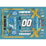 3 Amigos Decals #00 GOODYEAR SCOTT BLOOMQUIST 2021 SRX SERIES Decal Set 1:24