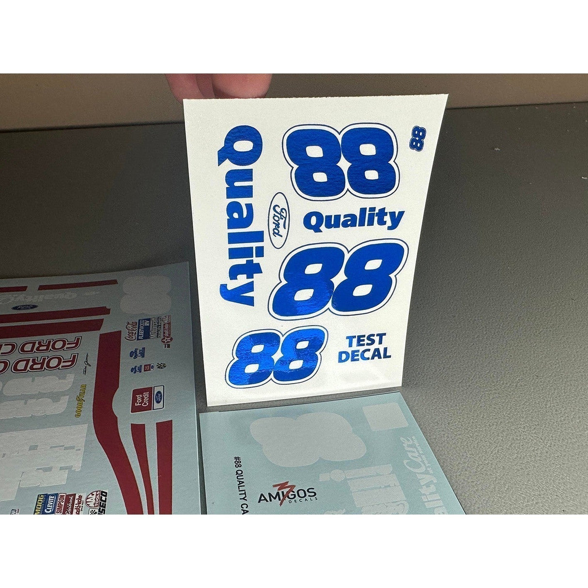 3 Amigos Decals #88 QUALITY CARE "REVERSE" 1:24 1999 TAURUS WITH BLUE FOIL DECALS