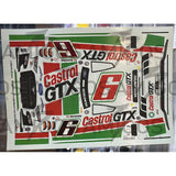 3 Amigos Decals #6 CASTROL GTX THROWBACK 2023 MUSTANG Decal Set 1:24