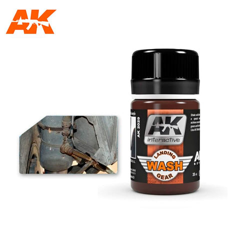 AK Interactive Air Series Landing Gear Enamel Wash 35ml Bottle - Fusion Scale Hobbies