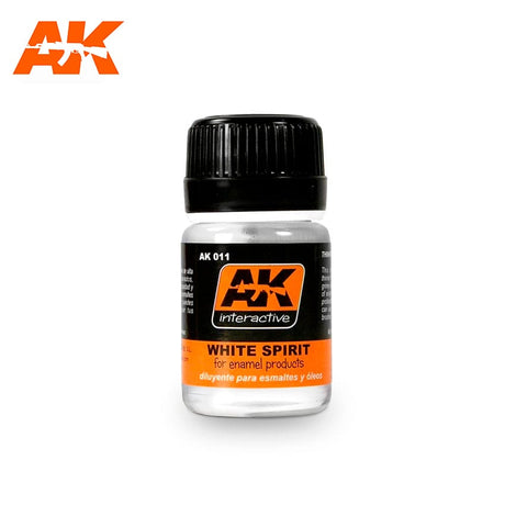 AK Interactive White Spirit Enamel Thinner 35ml Bottle - Fusion Scale Hobbies