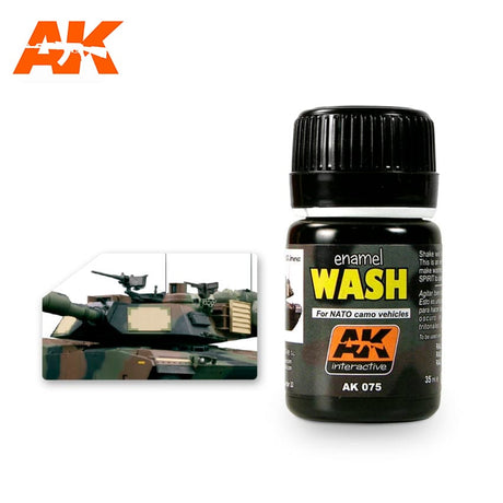 AK Interactive NATO Vehicle Wash Enamel Paint 35ml Bottle - Fusion Scale Hobbies