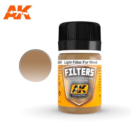 AK Interactive Filter Ocher for Sand Enamel Paint 35ml Bottle - Fusion Scale Hobbies