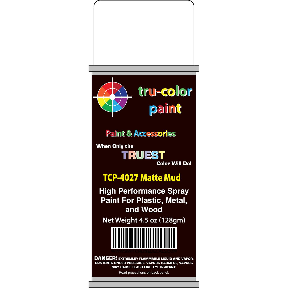 Tru Color Paint Matte Mud Spray  4.5oz