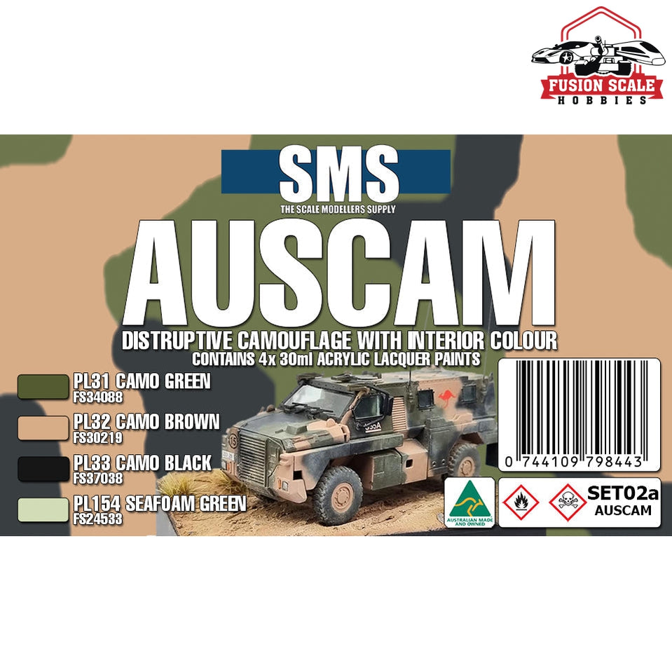 Scale Modelers Supply Auscam Modern Color Set