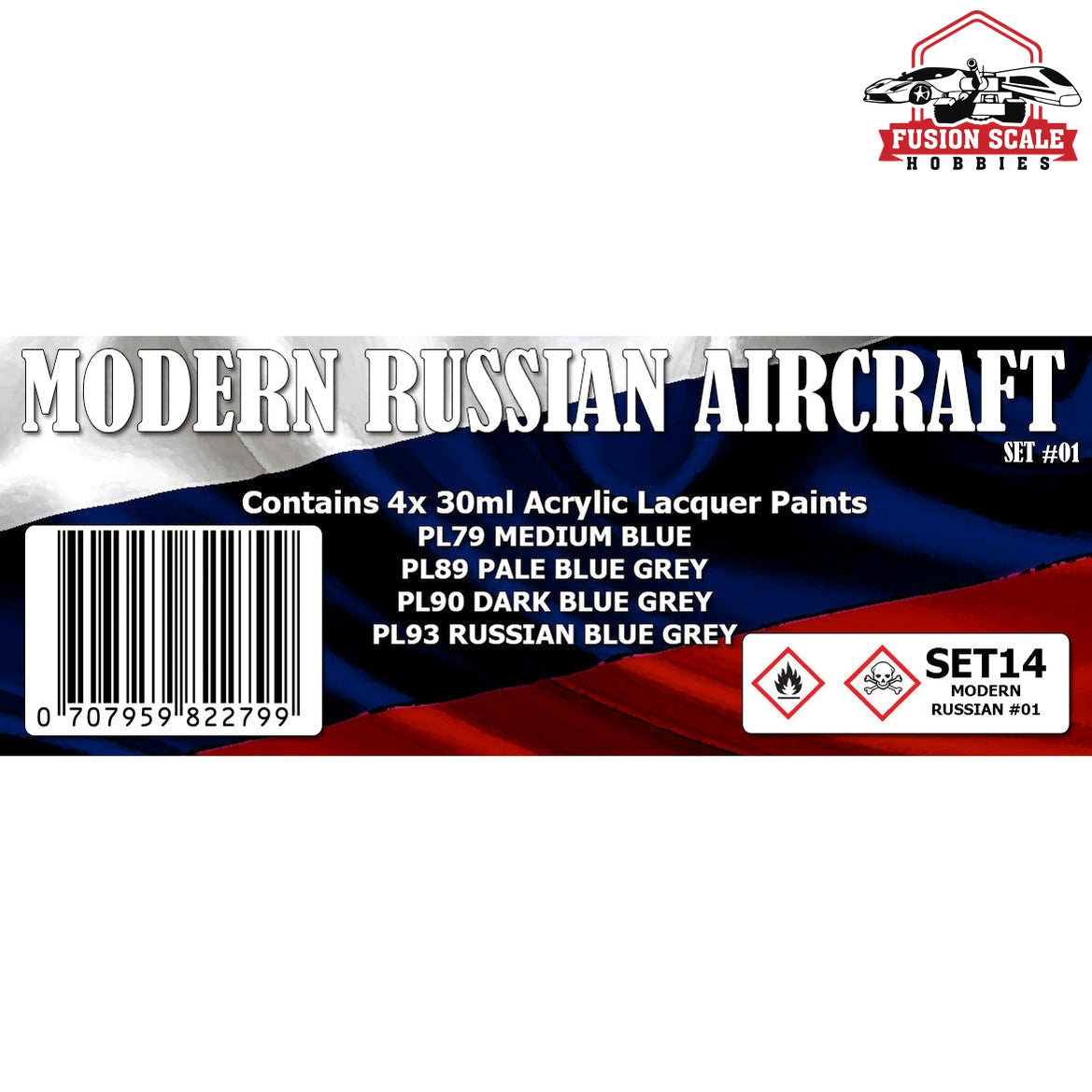 Scale Modelers Supply Modern Russian Aircraft 1 Color Color Set