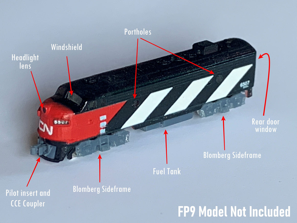 CCE Models T Scale (1:450) F-unit detail set